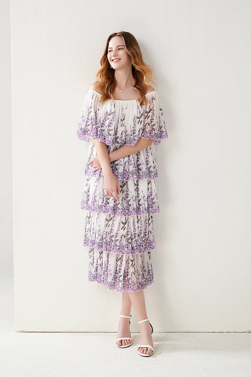 Live In Lavenders World Midi Dress