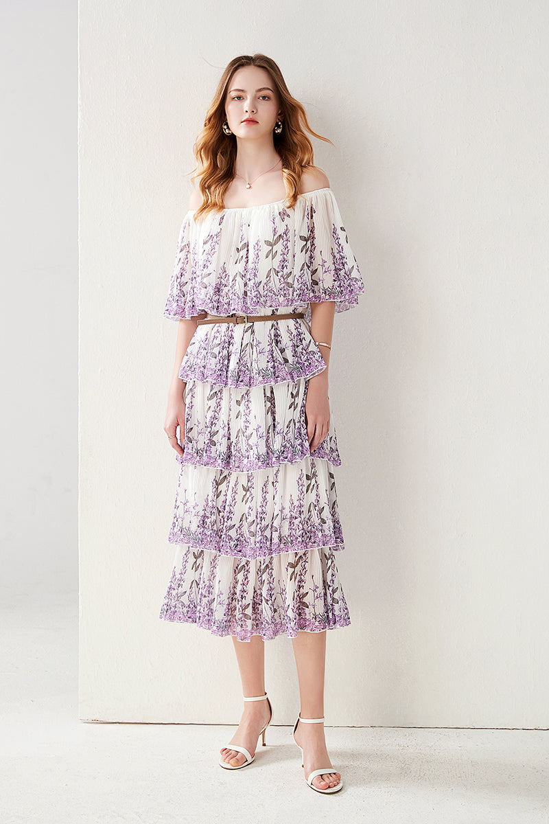 Live In Lavenders World Midi Dress