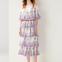 Live In Lavenders World Midi Dress