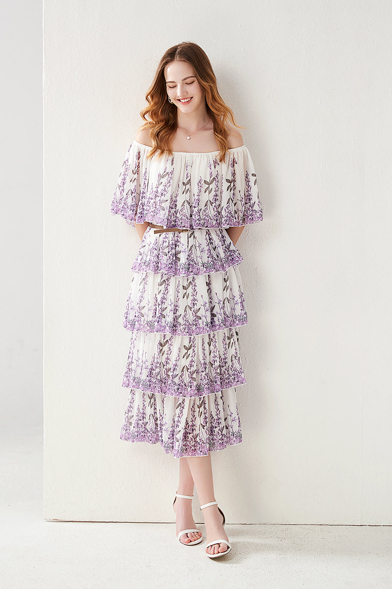 Live In Lavenders World Midi Dress