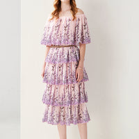 Live In Lavenders World Midi Dress