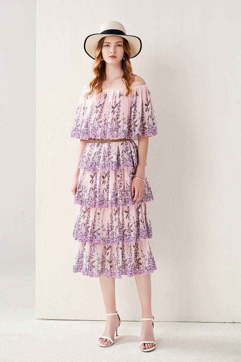 Live In Lavenders World Midi Dress