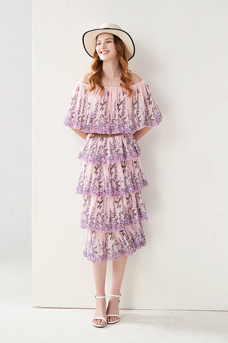 Live In Lavenders World Midi Dress