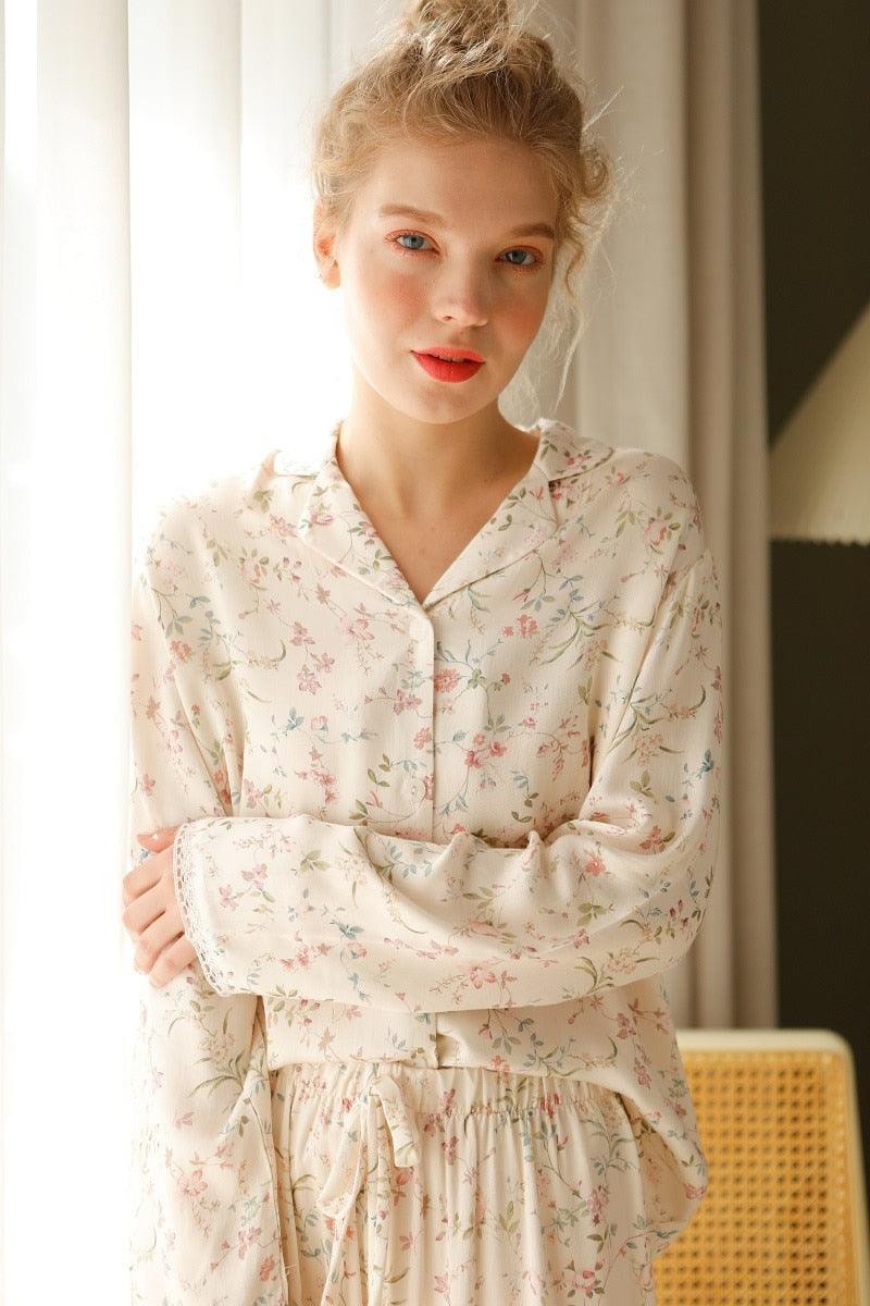 Delightful Fragrance Floral Pajama Set - Lifestyle Pavilion