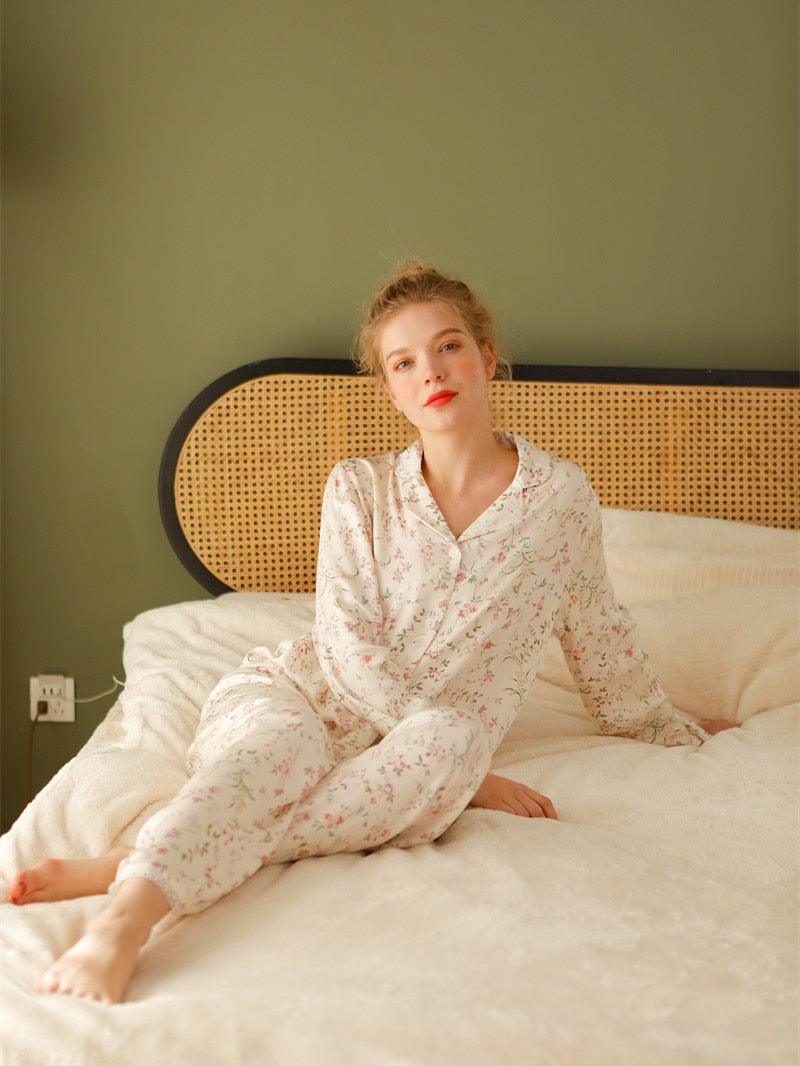 Delightful Fragrance Floral Pajama Set - Lifestyle Pavilion