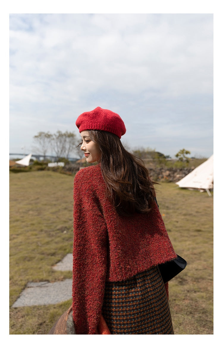 Rowen Tree Red Sweater