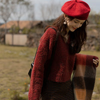 Rowen Tree Red Sweater