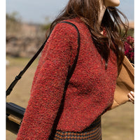 Rowen Tree Red Sweater