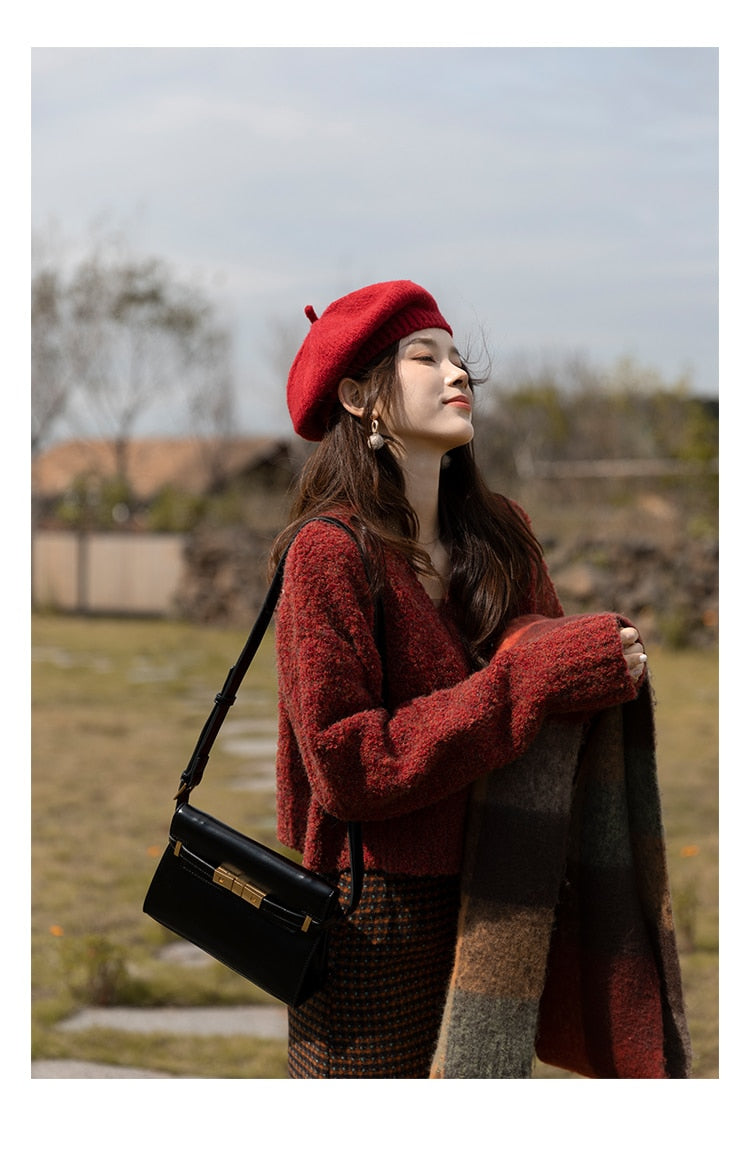 Rowen Tree Red Sweater