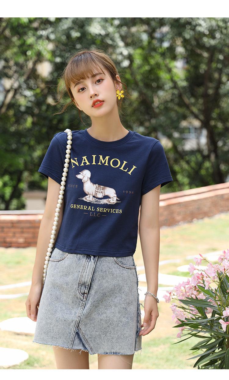 Cute Doggy Crop T-shirt - Lifestyle Pavilion