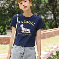 Cute Doggy Crop T-shirt - Lifestyle Pavilion