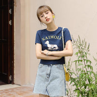 Cute Doggy Crop T-shirt - Lifestyle Pavilion