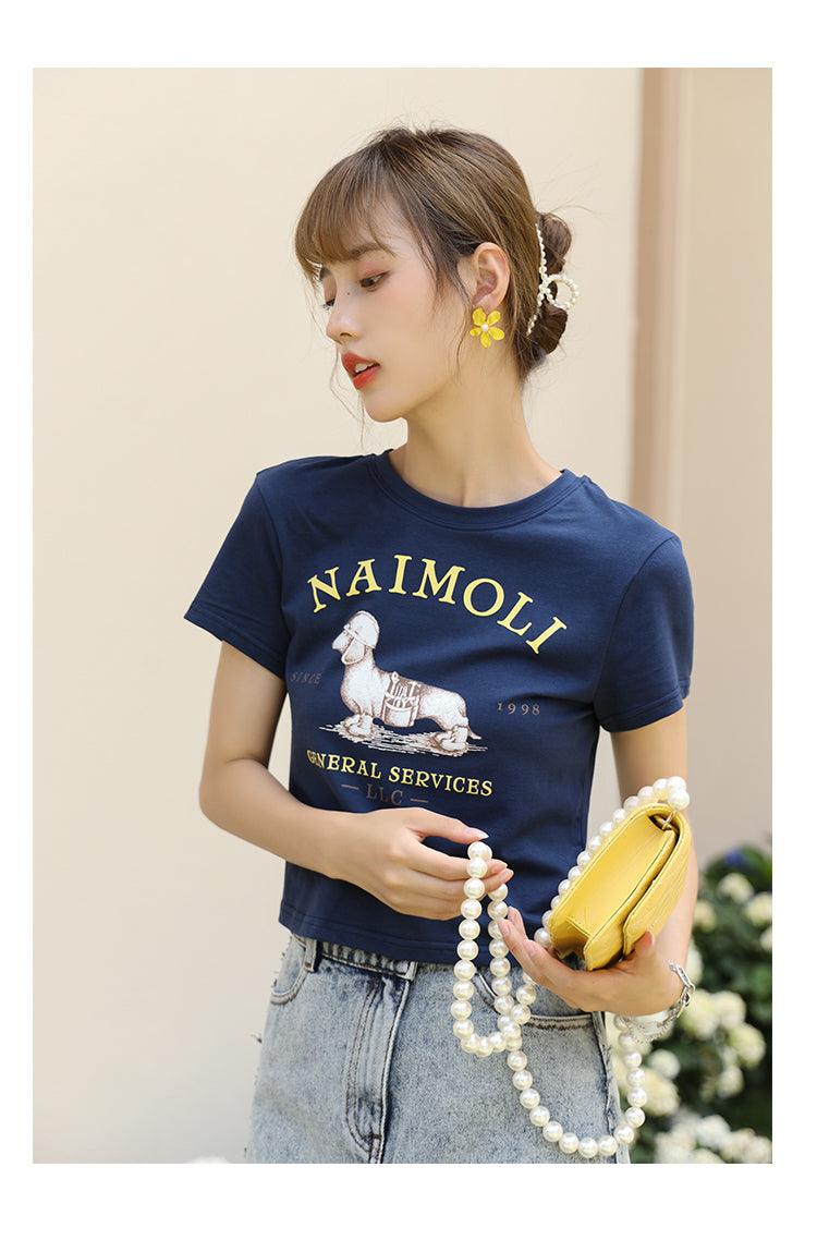 Cute Doggy Crop T-shirt - Lifestyle Pavilion