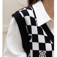 Checkmate Knitted Vest - Lifestyle Pavilion