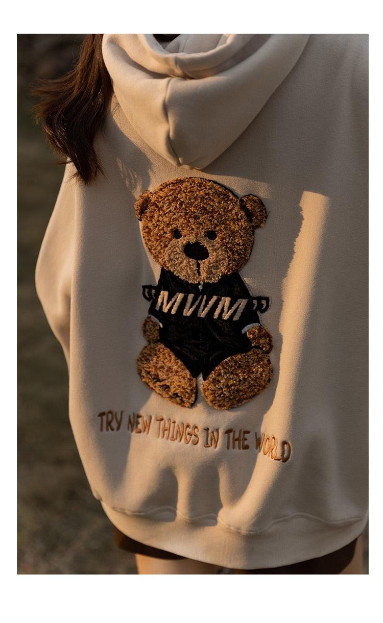 Lovely Bear Fleece Hoodie - Lifestyle Pavilion