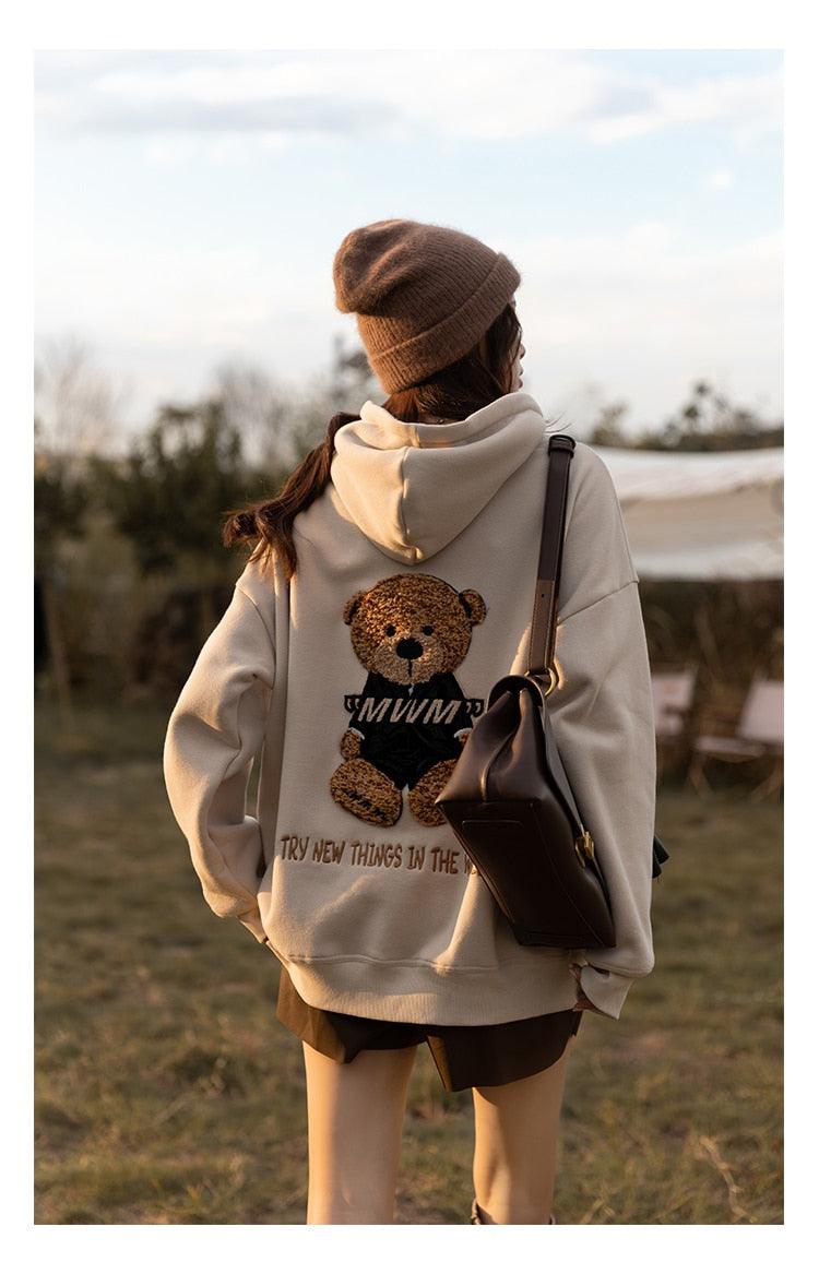 Lovely Bear Fleece Hoodie - Lifestyle Pavilion