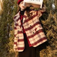 Dancing Around Fire Plaid Coat - Lifestyle Pavilion