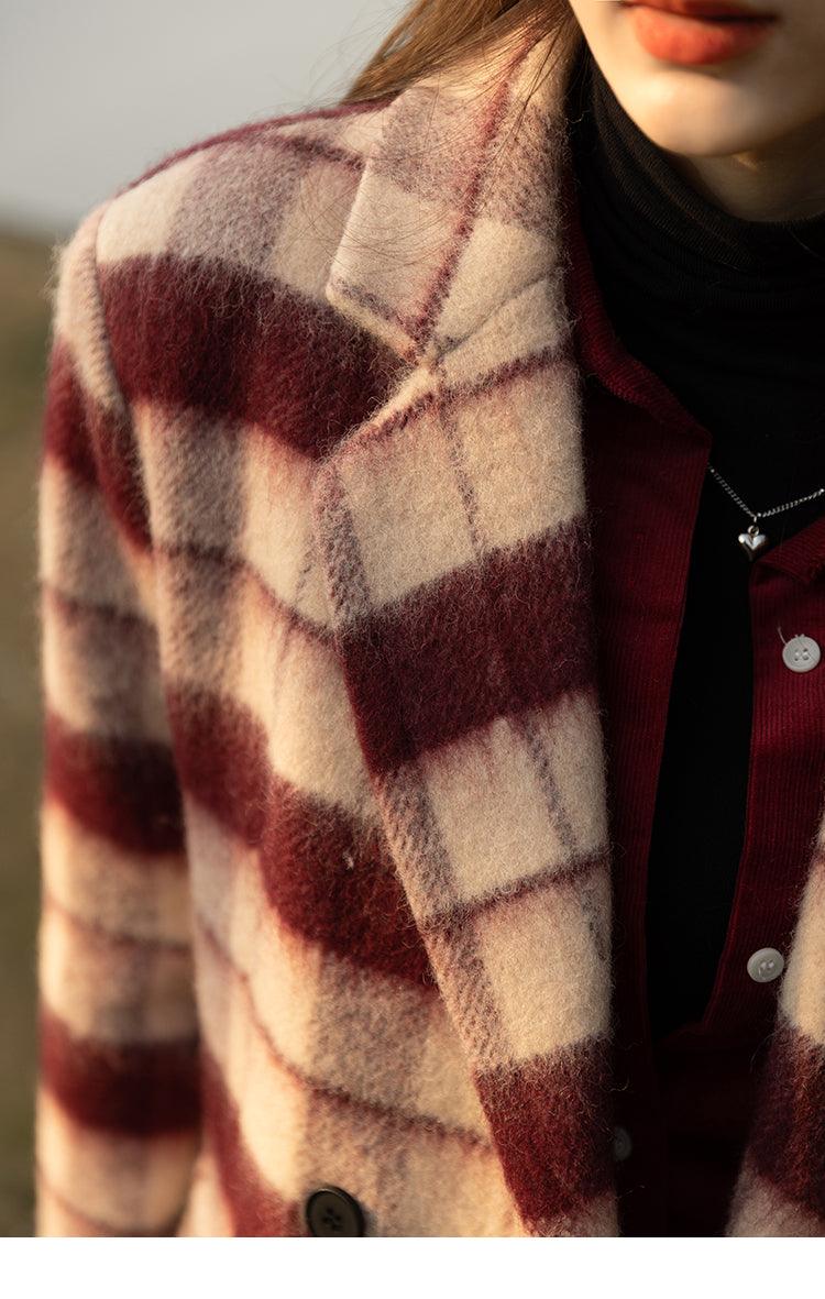 Dancing Around Fire Plaid Coat - Lifestyle Pavilion