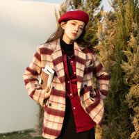 Dancing Around Fire Plaid Coat - Lifestyle Pavilion