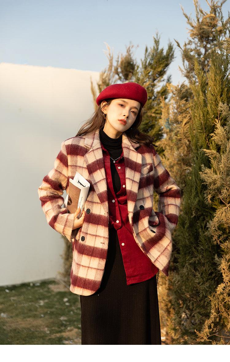 Dancing Around Fire Plaid Coat - Lifestyle Pavilion