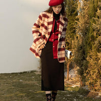 Dancing Around Fire Plaid Coat - Lifestyle Pavilion