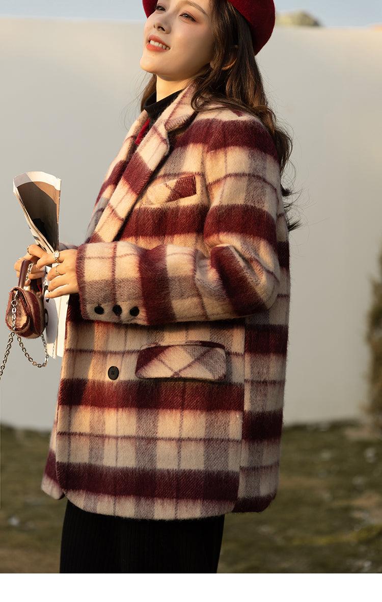 Dancing Around Fire Plaid Coat - Lifestyle Pavilion