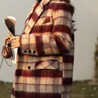 Dancing Around Fire Plaid Coat - Lifestyle Pavilion