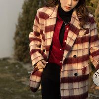 Dancing Around Fire Plaid Coat - Lifestyle Pavilion