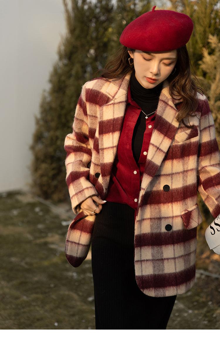 Dancing Around Fire Plaid Coat - Lifestyle Pavilion