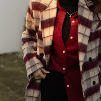 Dancing Around Fire Plaid Coat - Lifestyle Pavilion