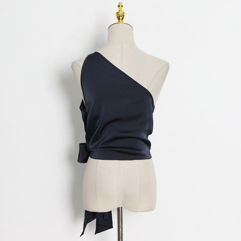 My Chic Girl Navy Blouse