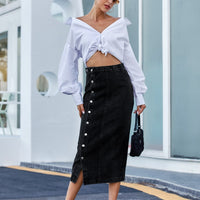 A Classic Piece Denim Skirt