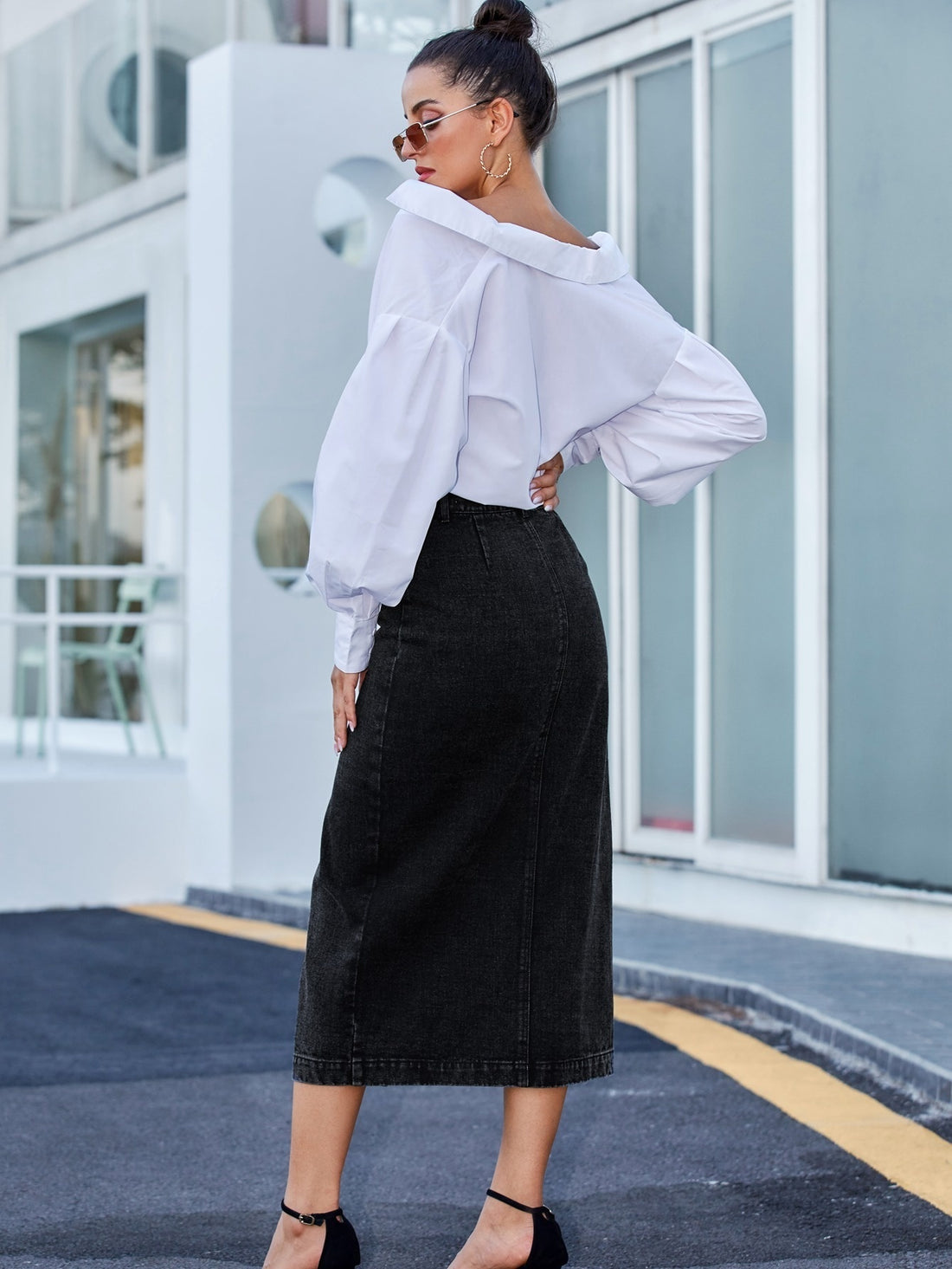 A Classic Piece Denim Skirt