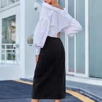 A Classic Piece Denim Skirt