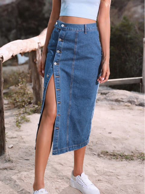 A Classic Piece Denim Skirt