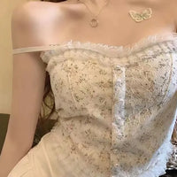 Elevated Romance Lace Corset Bra Top