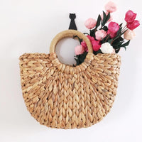 Enjoy The Journey Rattan Tote