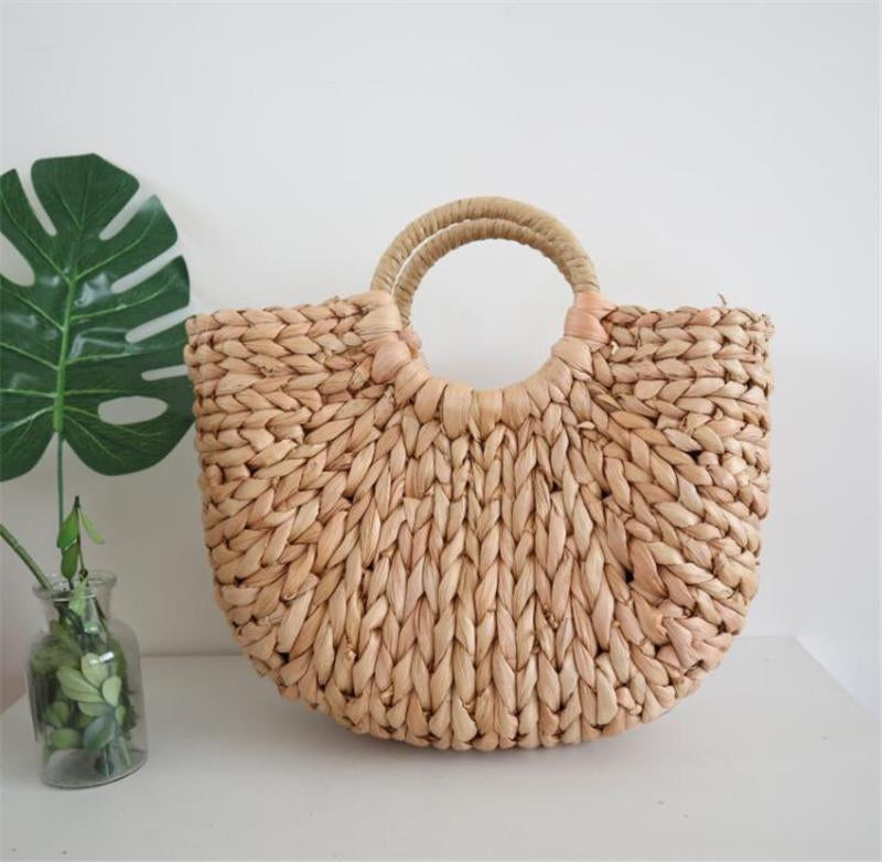 Enjoy The Journey Rattan Tote